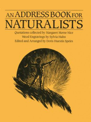 Carte Address Book for Naturalists Doris Huestis Speirs