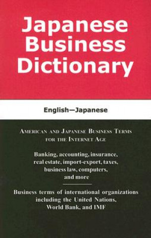 Kniha Japanese Business Dictionary Morry Sofer