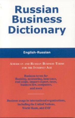 Carte Russian Business Dictionary Morry Sofer