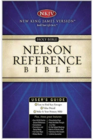 Kniha NKJV, Reference Bible, Ultraslim, Bonded Leather, Black, Red Letter Edition Thomas Nelson