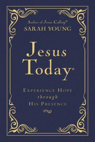 Carte Jesus Today Deluxe Edition, Leathersoft, Navy, with Full Scriptures Sarah Young