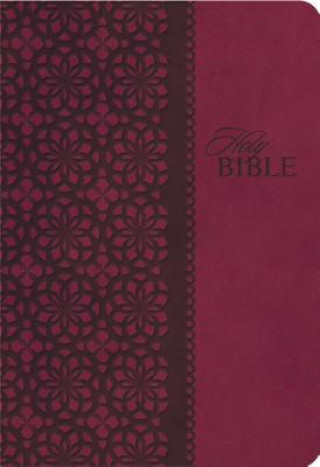 Carte KJV Study Bible, Large Print, Leathersoft, Red/Pink, Red Letter Thomas Nelson