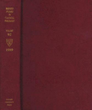 Kniha Harvard Studies in Classical Philology, Volume 92 Harvard