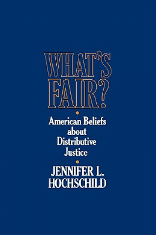 Knjiga What's Fair Jennifer L. Hochschild