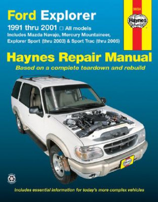 Kniha Ford Explorer, Mazda Navajo, Mercury Mountaineer (91 - 05) John H Haynes