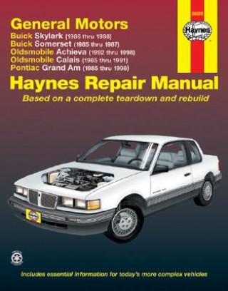 Könyv GM N-cars (Buick Skylark 86-98, Buick Somerset 85-87, Oldsmobile Achieva 92-98, Oldsmobile Calais 85-91, Pontiac Grand Am 85-98) Automotive Repair Man J H Haynes
