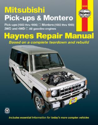 Carte Mitsubishi Pick-ups (1983-1996) and Montero (1983-1993) Automotive Repair Manual J H Haynes