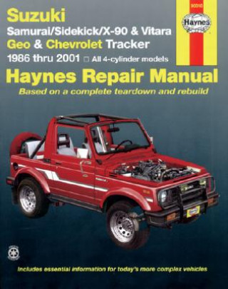 Книга Suzuki Samurai, Sidekick, X-90 & Vitara, Geo/Chevrolet Tracker (86 - 01) J H Haynes