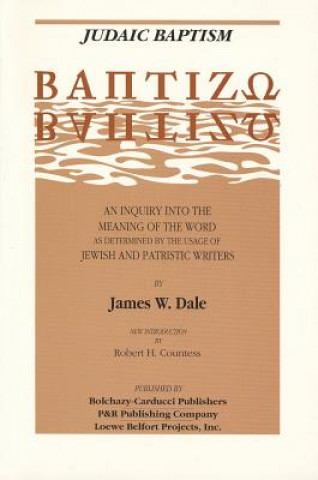 Könyv Judiac Baptism Dale Jw