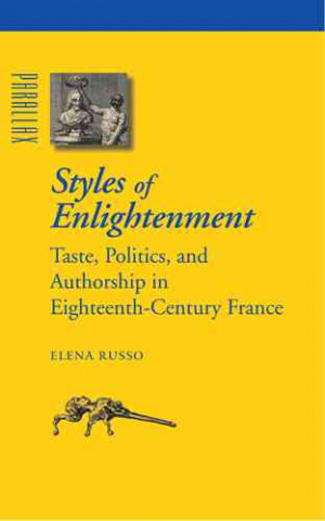 Książka Styles of Enlightenment Elena Russo