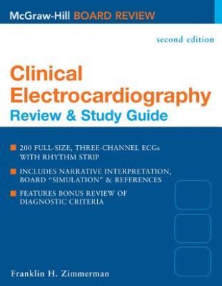 Könyv Clinical Electrocardiography: Review & Study Guide Franklin H. Zimmerman
