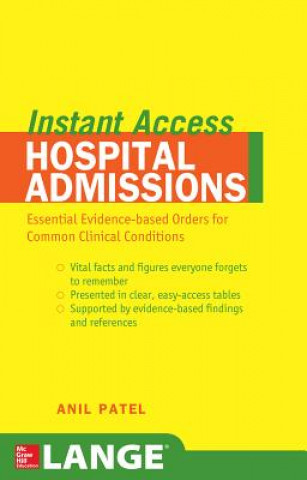 Carte LANGE Instant Access Hospital Admissions Anil M Patel