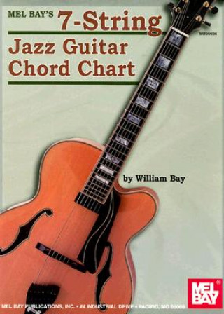 Könyv 7STRING JAZZ GUITAR CHORD CHART WILLIAM BAY