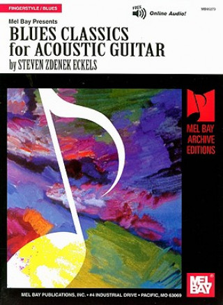 Kniha Blues Classics for Acoustic Guitar Steve Eckels