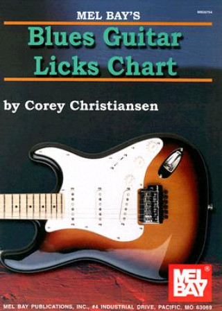 Könyv BLUES GUITAR LICKS CHART COREY CHRISTIANSEN