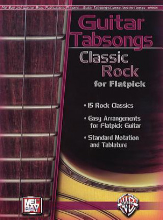 Carte CLASSIC ROCK FOR FLATPICK EGTR BK Alfred Music