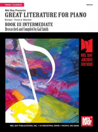 Carte Great Literature for Piano Book 3 Intermediate Gail Smith