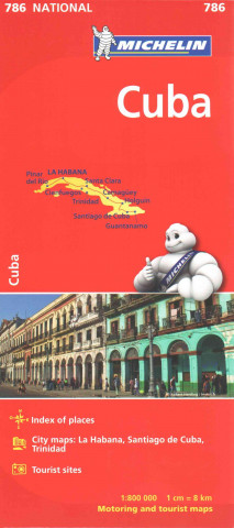 Tiskovina Cuba - Michelin National Map 786 