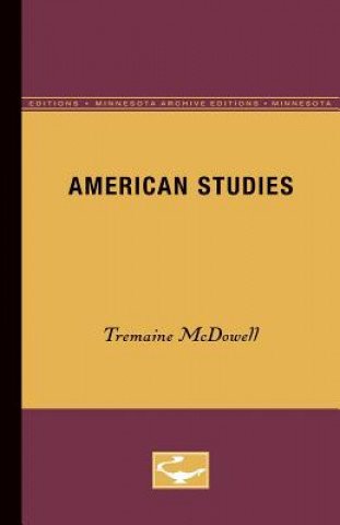 Könyv American Studies Tremaine McDowell