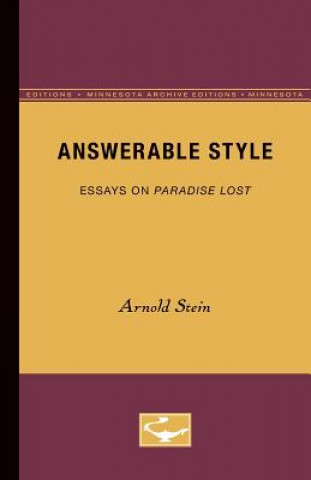 Knjiga Answerable Style Arnold Stein