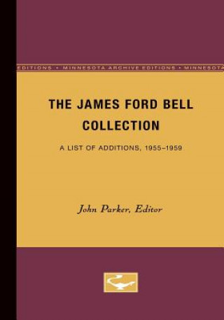 Kniha James Ford Bell Collection 