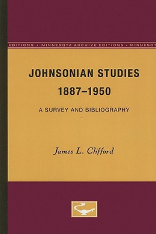 Carte Johnsonian Studies, 1887-1950 James L. Clifford