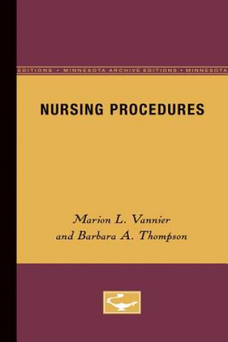 Kniha Nursing Procedures Marion Vannier