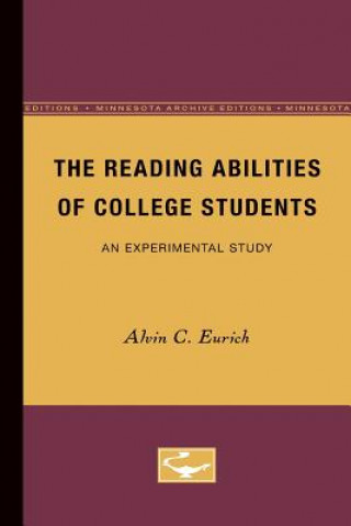 Kniha Reading Abilities of College Students Alvin Eurich