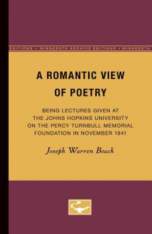 Kniha Romantic View of Poetry Joseph Warren Beach