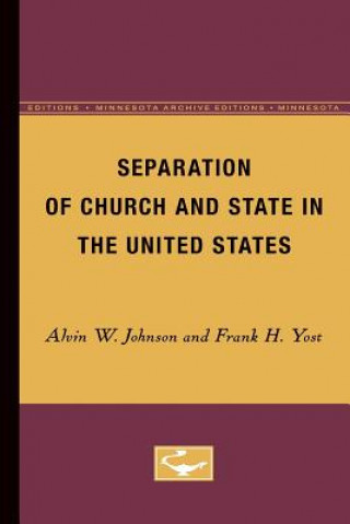 Buch Separation of Church and State in the United States Alvin W. Johnson