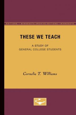 Buch These We Teach Cornelia T. Williams