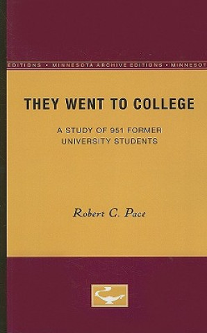 Βιβλίο They Went to College C. Robert Pace