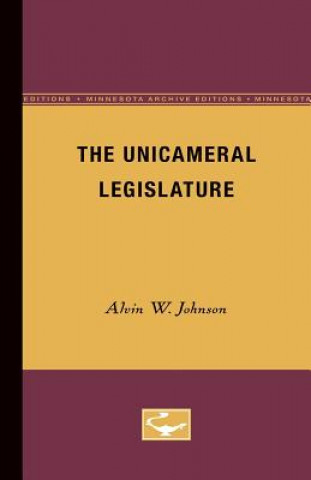 Knjiga Unicameral Legislature Alvin Johnson