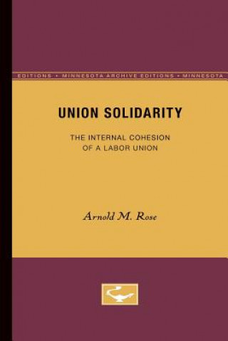 Buch Union Solidarity Arnold M. Rose