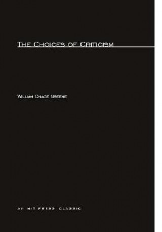 Carte Choices of Criticism William Chase Greene