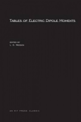 Kniha Tables of Electric Dipole Moments 