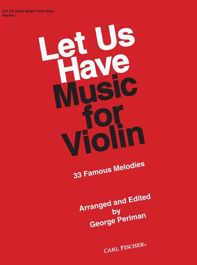 Knjiga LET US HAVE MUSIC FOR VIOLIN VOL 1 