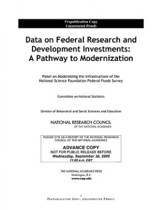 Книга Data on Federal Research and Development Investments National Research Council