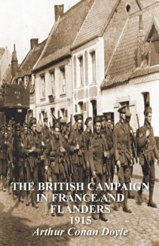 Carte British Campaign in France & Flanders 1915 Arthur Conan Doyle