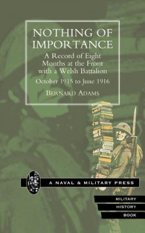 Книга Nothing of Importance Bernard Adams