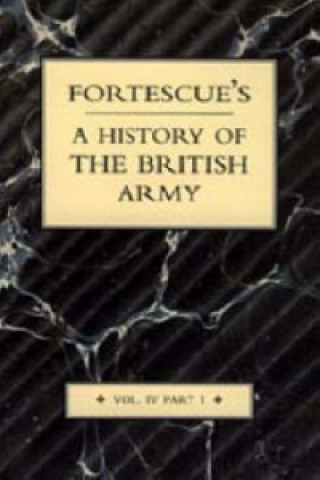 Carte Fortescue's History of the British Army J. W. Fortescue