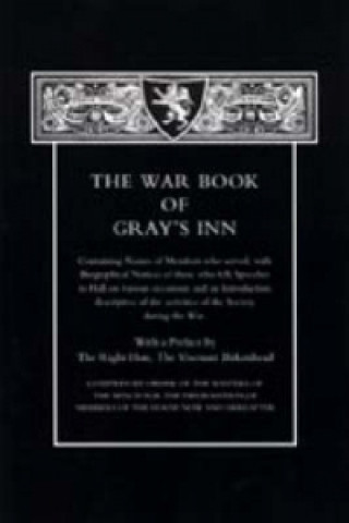 Kniha War Book of Gray's Inn 