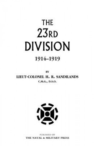 Kniha Twenty-third Division 1914-1919 H.R Sandilands