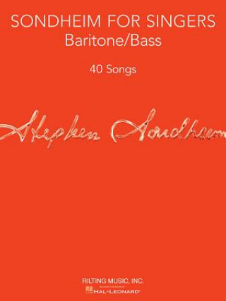 Knjiga Sondheim for Singers - Baritone/Bass Vocal Collect Richard Walters