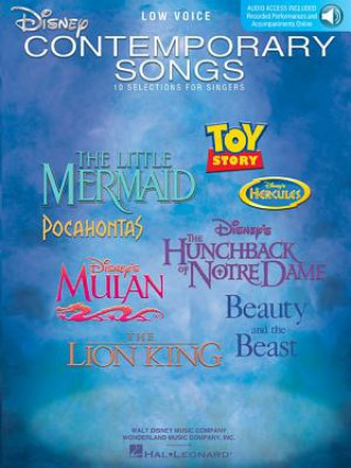 Könyv Disney Contemporary Songs 