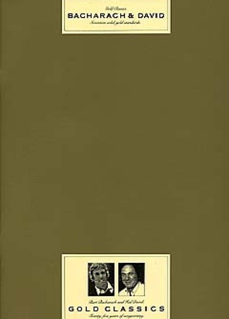 Livro Gold Classics BACHARACH