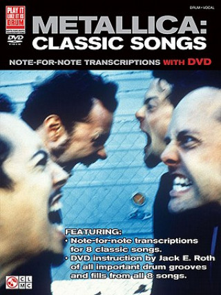 Libro Metallica Classic Songs for Drum Jack E. Roth
