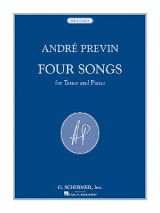 Könyv PREVIN FOUR SONGS TENOR VCEPF Andre Previn