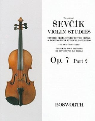 Kniha Original Sevcik Violin Studies Op.7 Part 2 Otakar Sevcik
