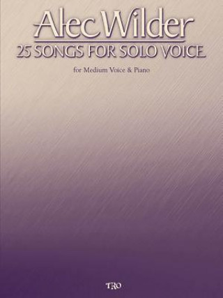 Book WILDER 25 SONGS MEDIUM VCE PIANO Alec Wilder